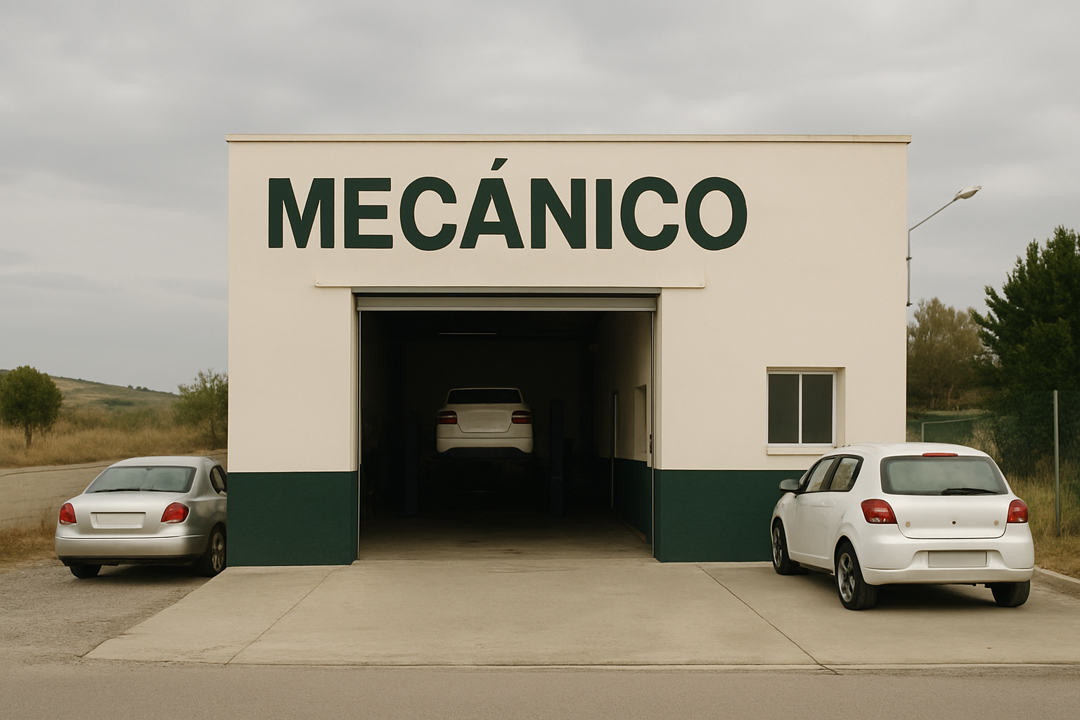 Acceso real al taller Mecanico en Saúca para orientar a quienes llegan en coche